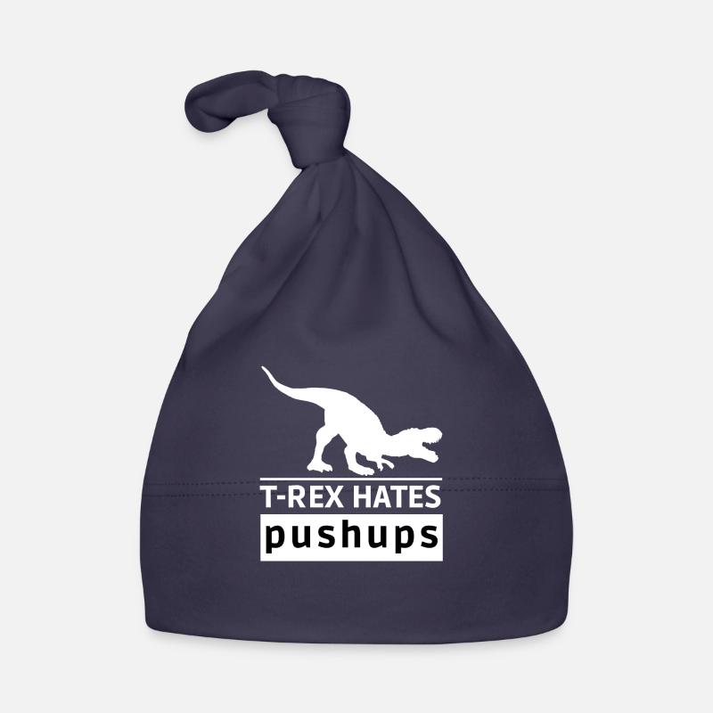 T-rex hates push-ups Idée cadeau original Bonnet bio Bébé