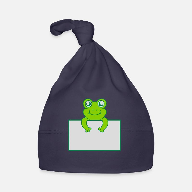 Texte présent bouclier de grenouille Bonnet bio Bébé