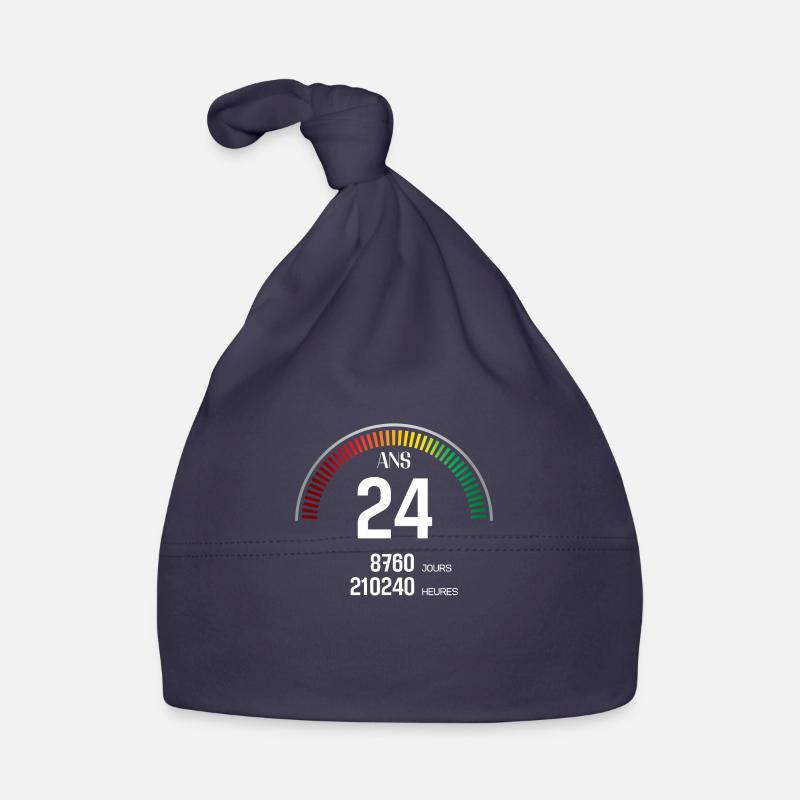 Anniversaire 24 ans Compteur Bonnet bio Bébé