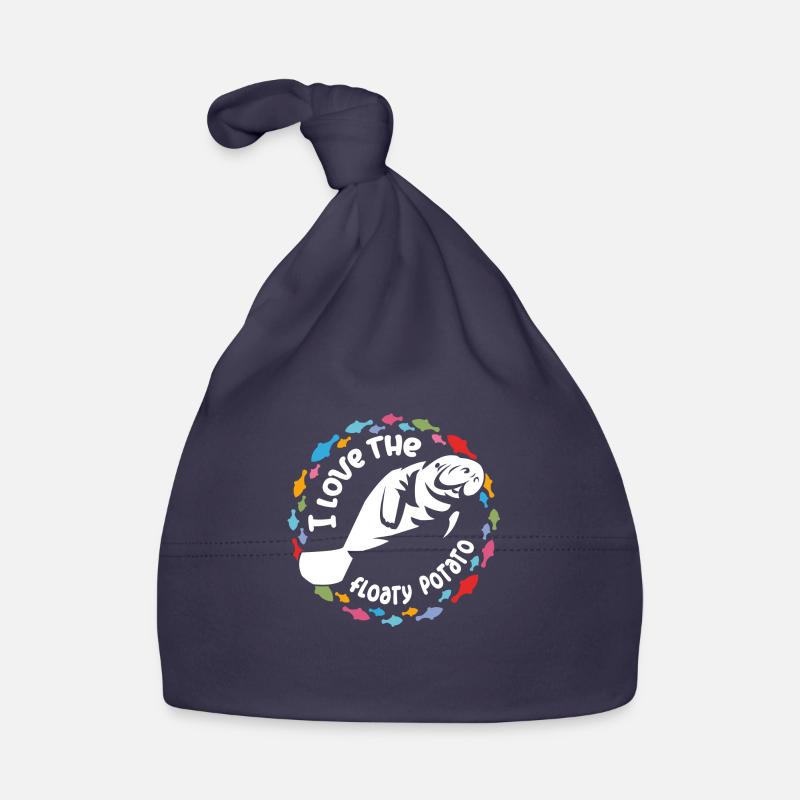I love manatees, the floaty potato Organic Baby Cap