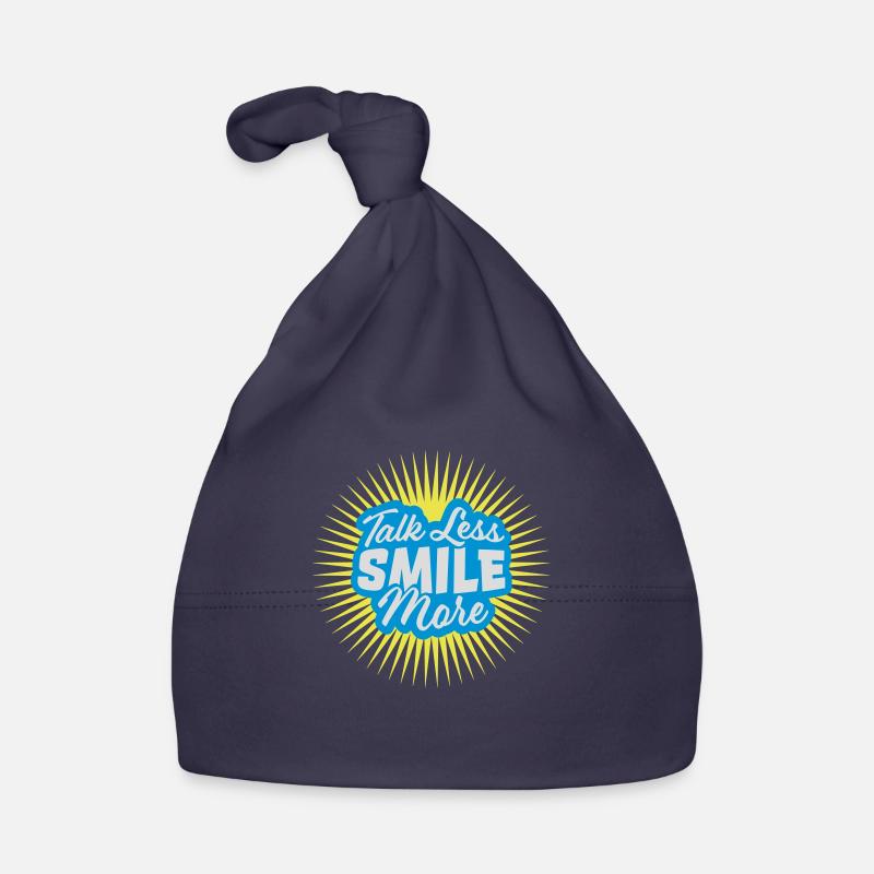 parler moins sourire plus Bonnet bio Bébé