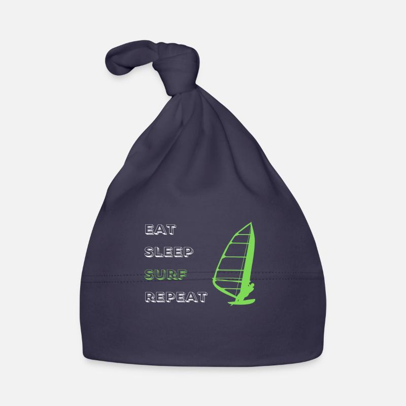 Manger Sommeil Planche à voile Répéter Bonnet bio Bébé