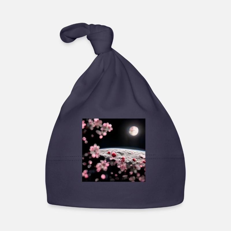 Cherry Tree on the Moon Baby Bio-Mütze