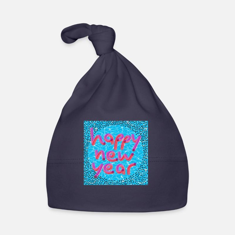 Bonne année ! - Bonnet bio Bébé - marine