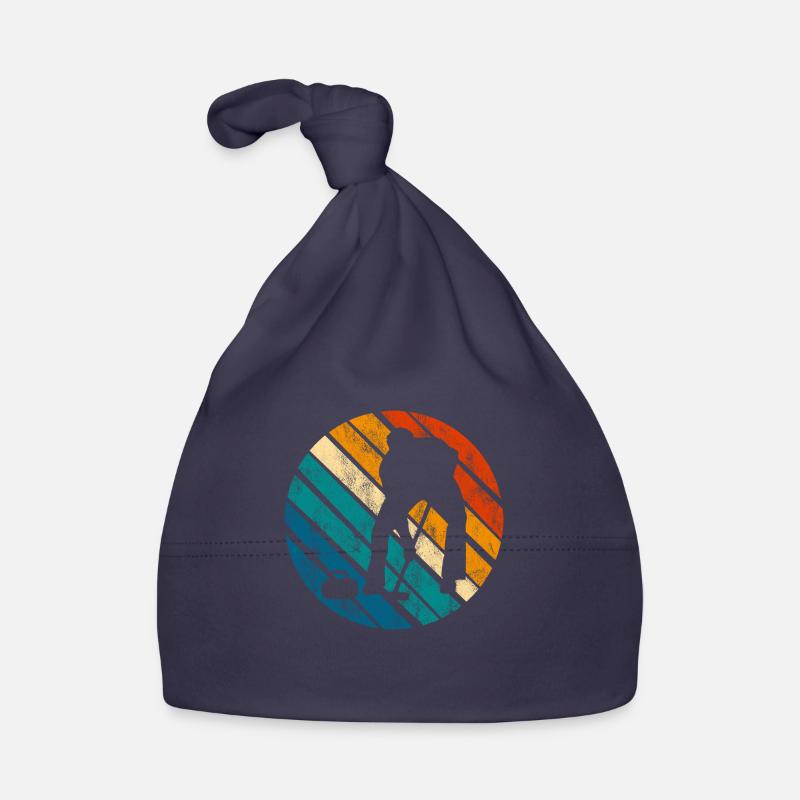 Curling sur glace Curling Retro Cadeau Bonnet bio Bébé
