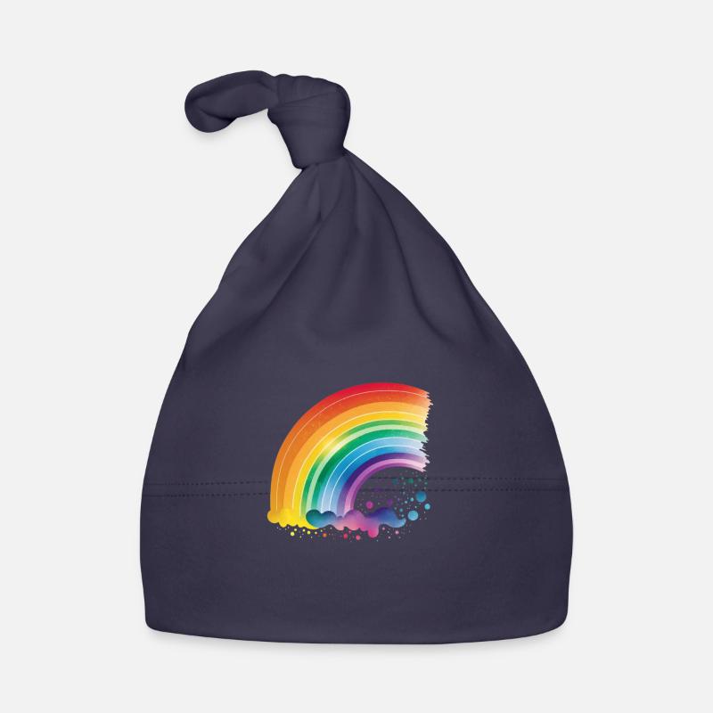 Regenbogen halbrund Baby Bio-Mütze