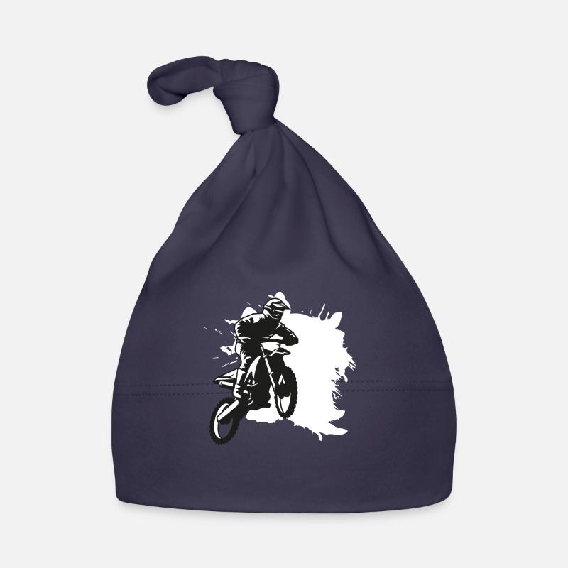 SUPER MOTO splash - Bonnet bio Bébé - marine
