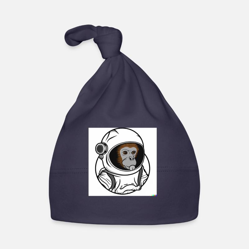 SPACE MONKEY - Bonnet bio Bébé - marine