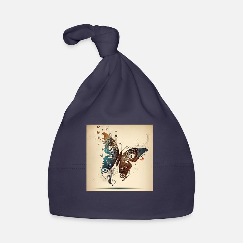 Butterfly, notes Organic Baby Cap