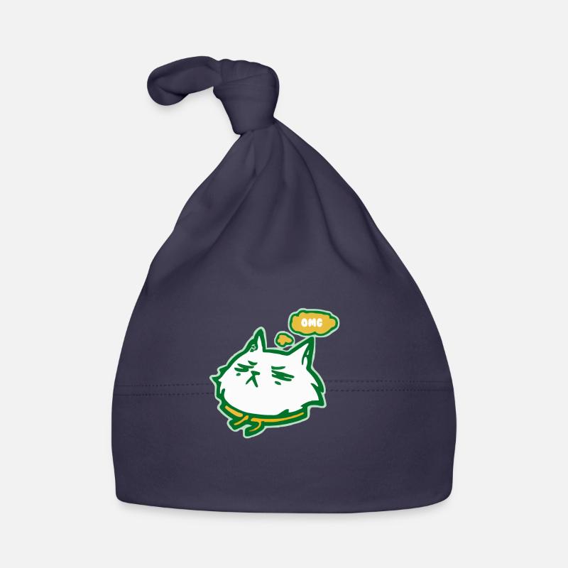 Le chat OMG Bonnet bio Bébé