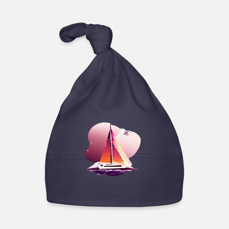 Sailing Sailing Sailing Sailing Sailing Boat Organic Baby Cap