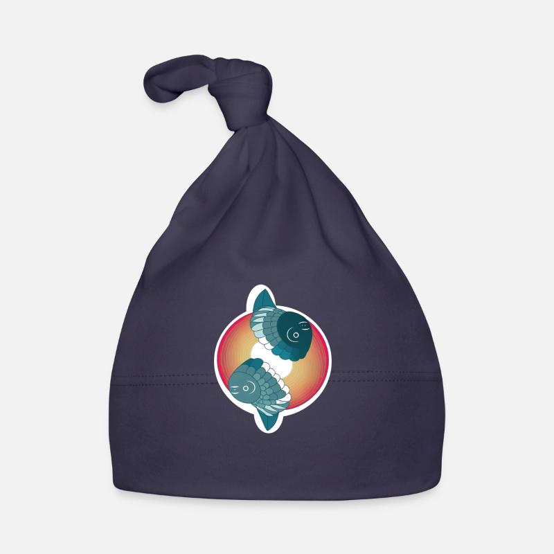 Abstract fish Organic Baby Cap