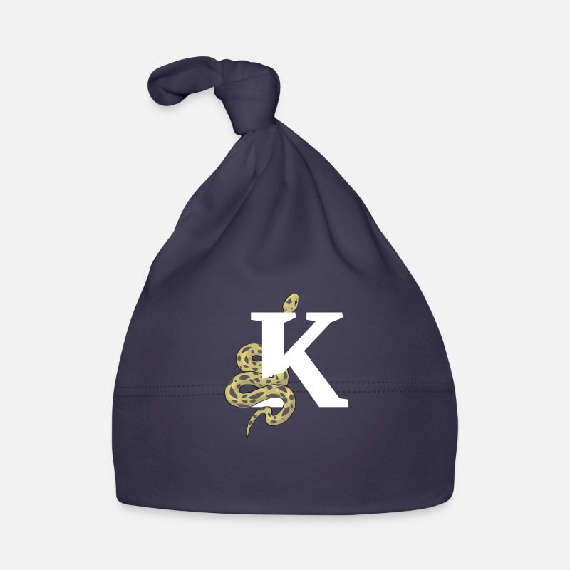 Buchstabe k Schlange Baby Bio-Mütze