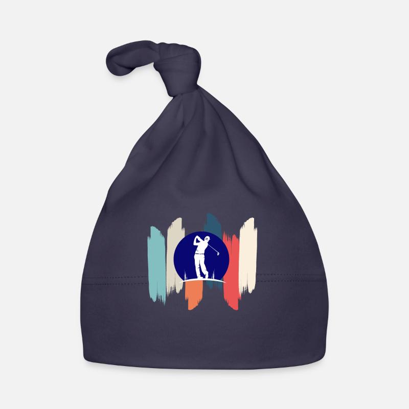 Retro-Regenbogengolf Baby Bio-Mütze