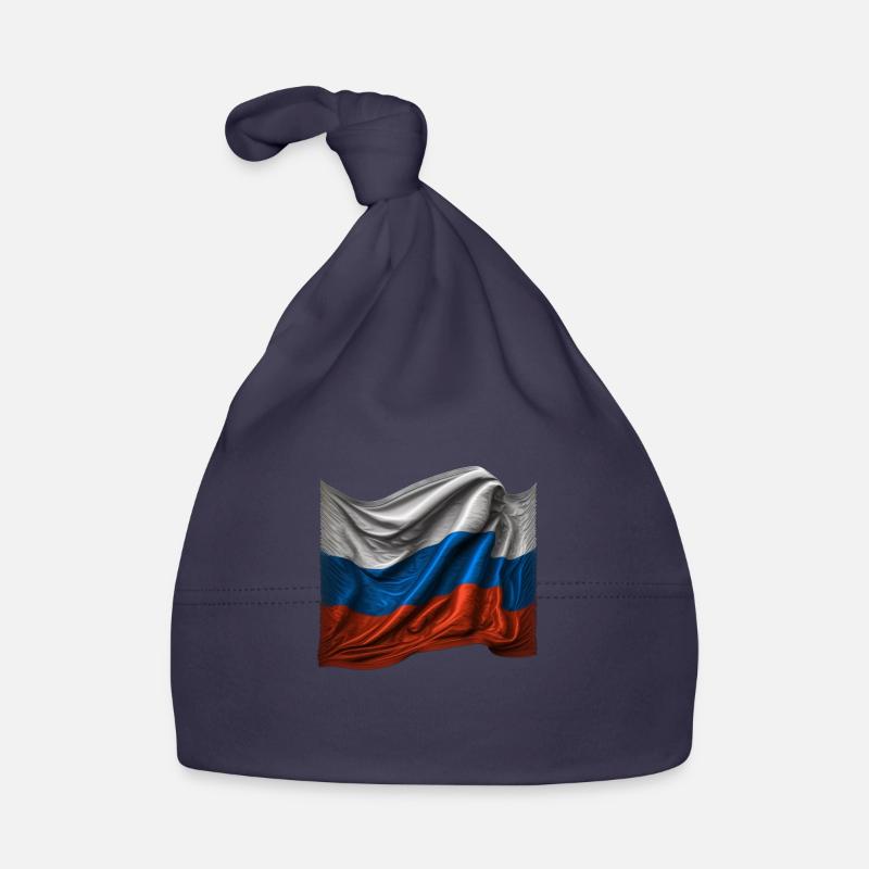 Russie Drapeau russe Bonnet bio Bébé