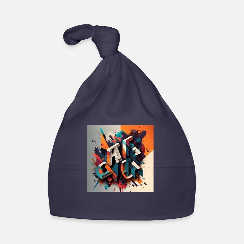 Graffiti - Organic Baby Cap - navy