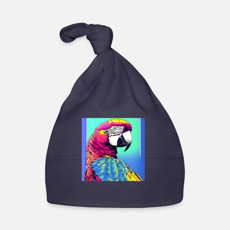 Neon Macaw Organic Baby Cap