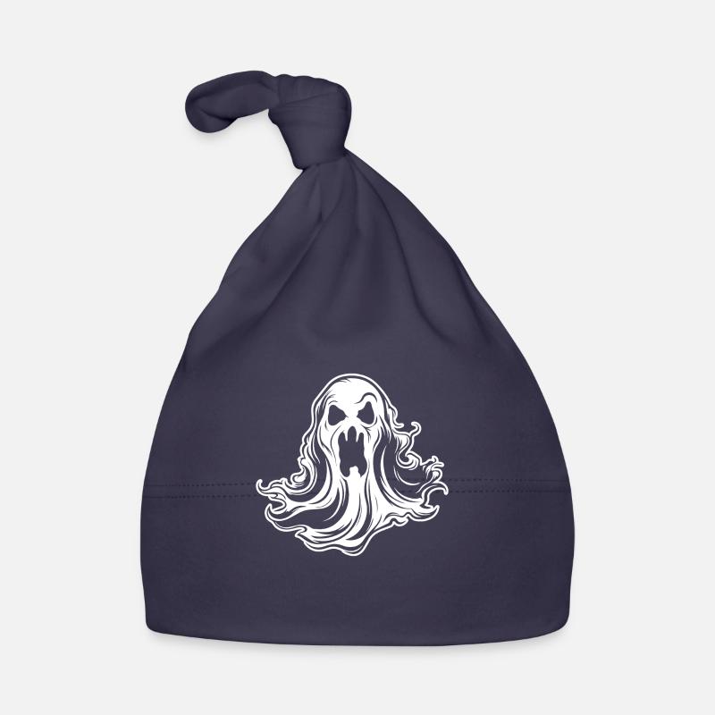 Ghost Ghosts Witching Hour Halloween Organic Baby Cap
