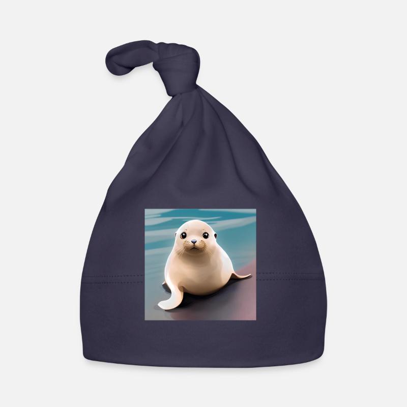 SEAL CUB Organic Baby Cap