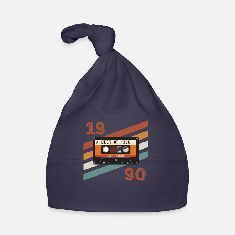 1990 retro vintage anniversary Organic Baby Cap