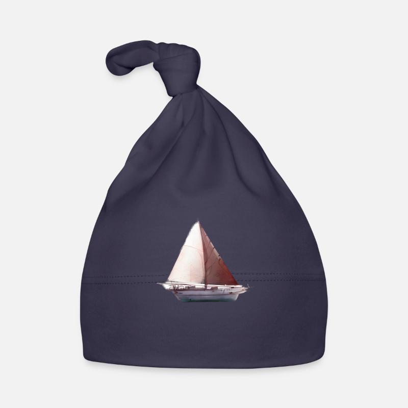 Sailing Sailboat Sailing Sailing Sailing Ship Organic Baby Cap