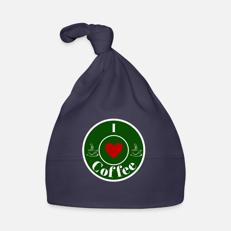 Ich liebe Kaffee Baby Bio-Mütze
