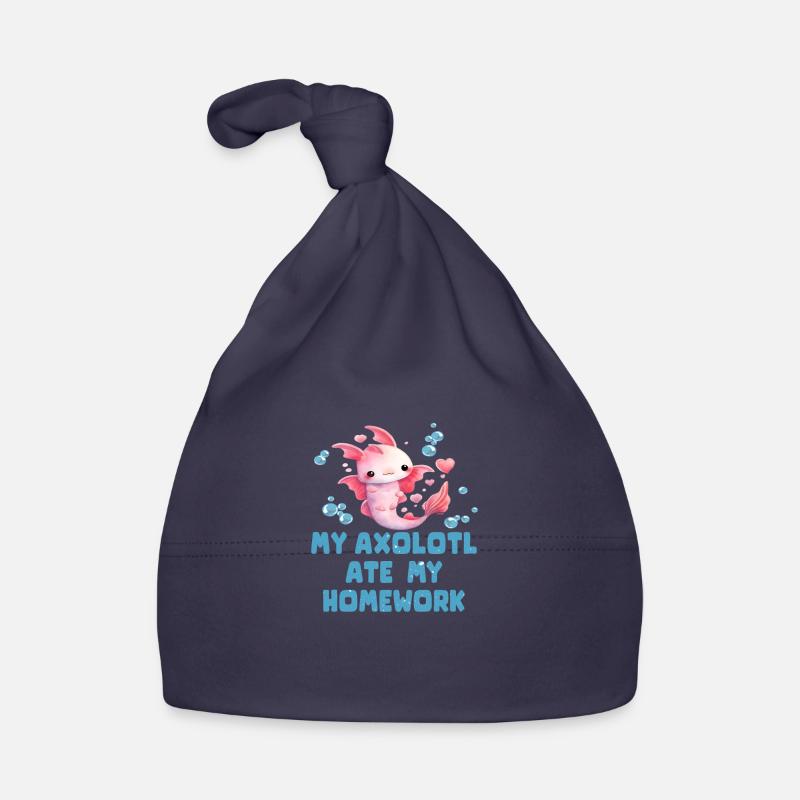 Mon Axolotl a mangé mes devoirs Bonnet bio Bébé