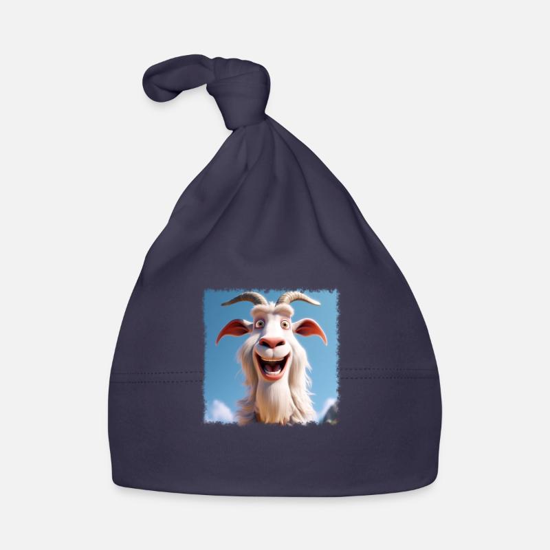 Chèvre fraîche - Bonnet bio Bébé - marine