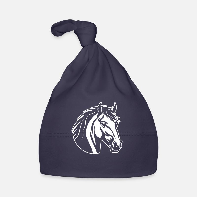 Poney tête de cheval Bonnet bio Bébé