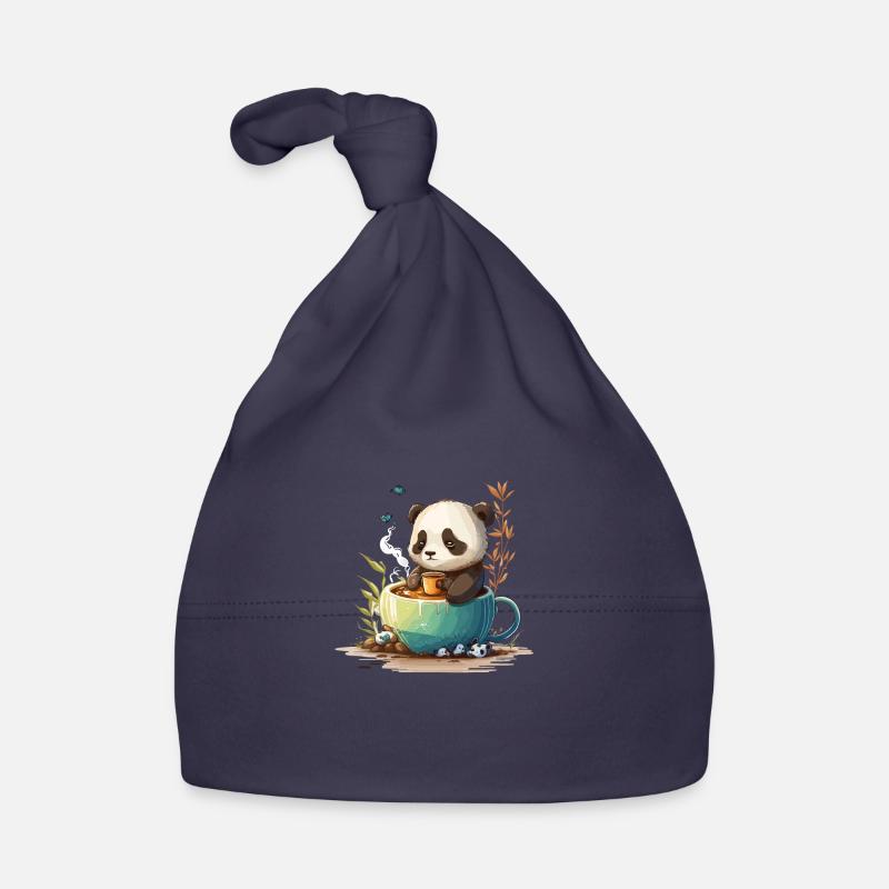 Panda Tea Time Baby Bio-Mütze