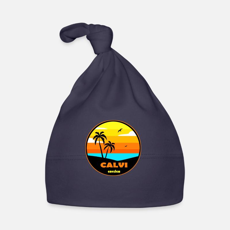 Calvi - Bonnet bio Bébé - marine
