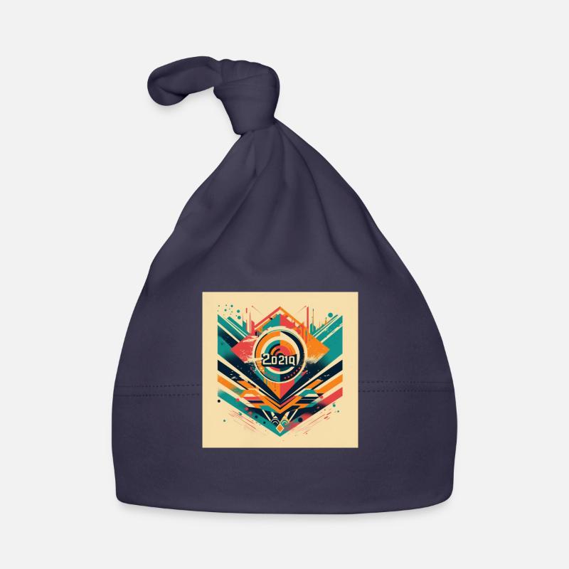 Retro Design Baby Bio-Mütze
