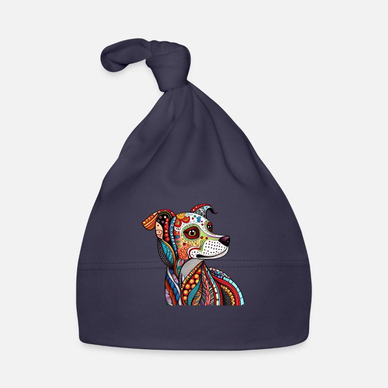 Zentangle Dog Organic Baby Cap