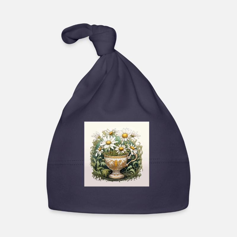Chamomile flowers Organic Baby Cap