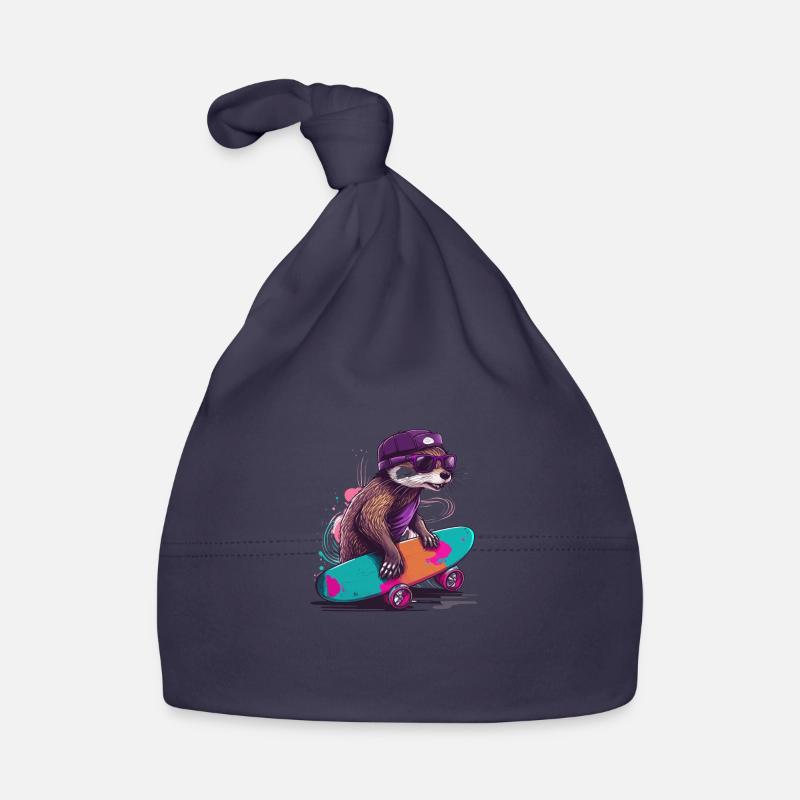 Otter Skate Organic Baby Cap