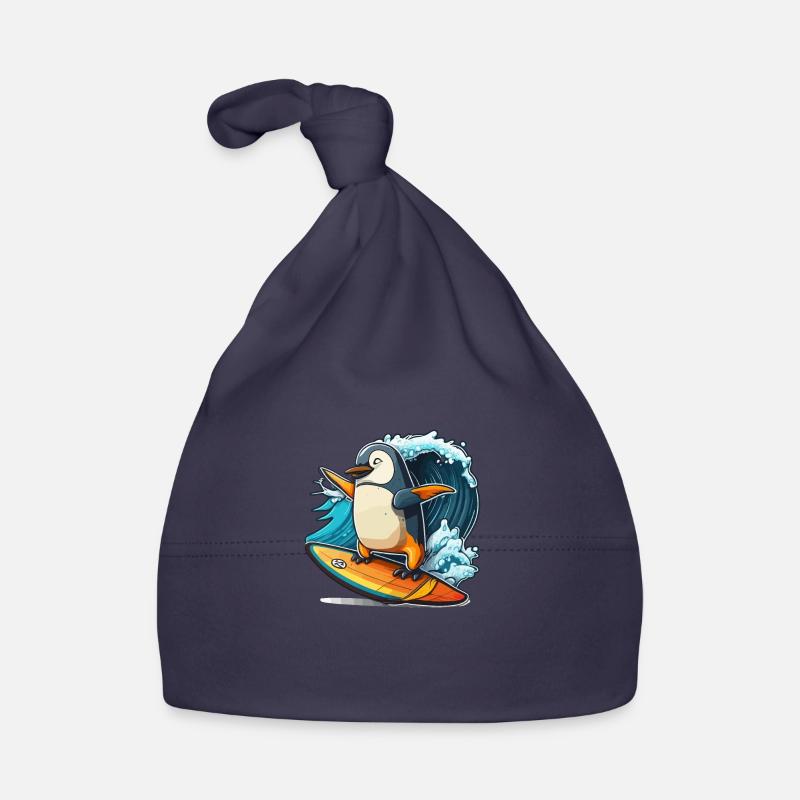 Pinguin Wave Rider Baby Bio-Mütze