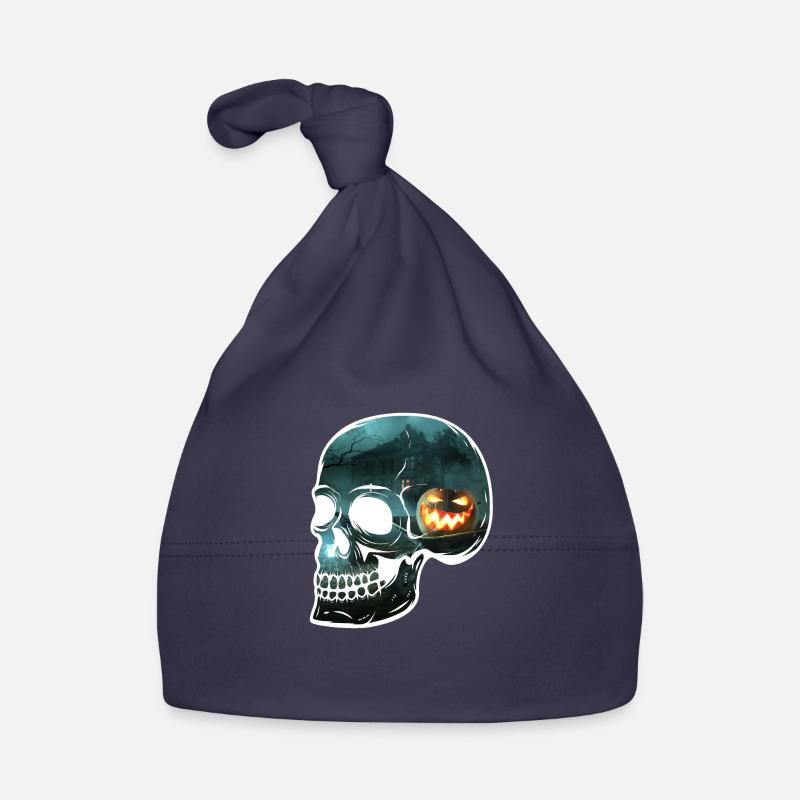 Skull terrifying vision Organic Baby Cap