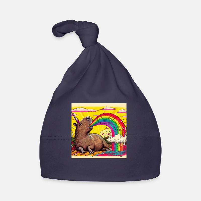 Capybara - Baby Bio-Mütze - Navy