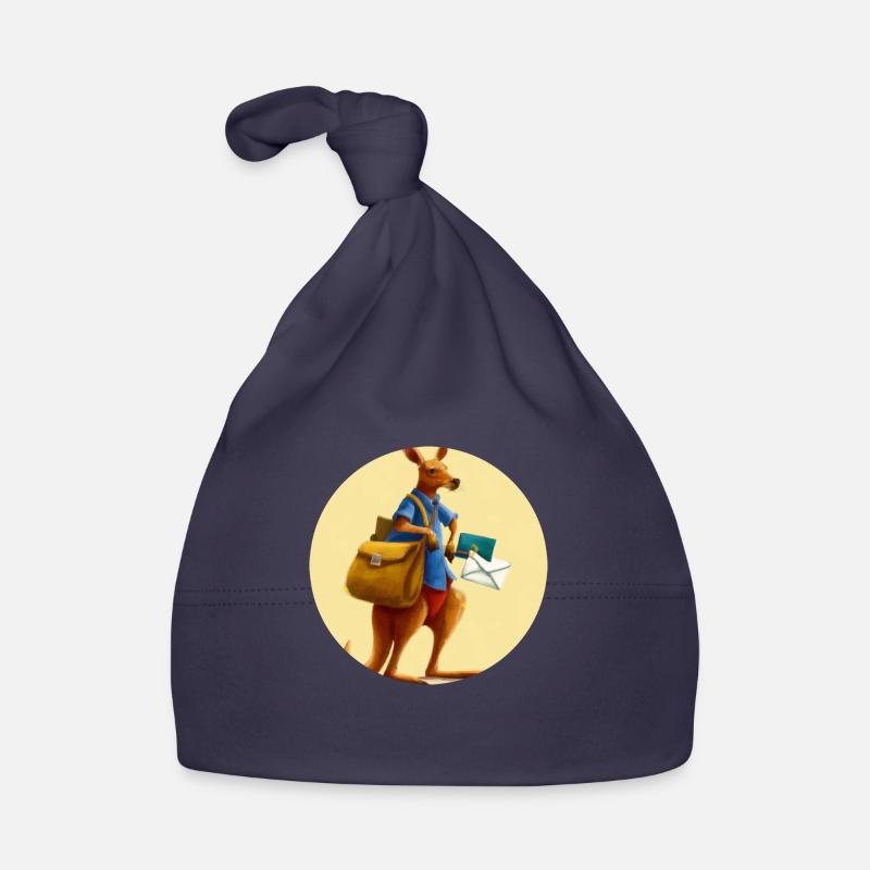 Känguru Briefträger - Baby Bio-Mütze - Navy