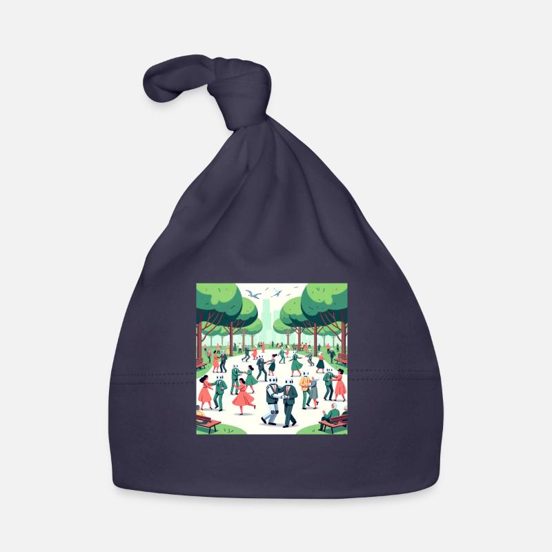 Rythme partagé - Bonnet bio Bébé - marine