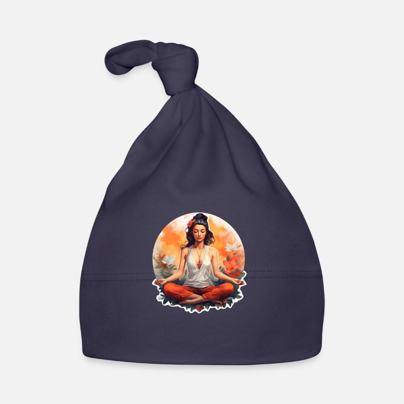 modern meditation Organic Baby Cap