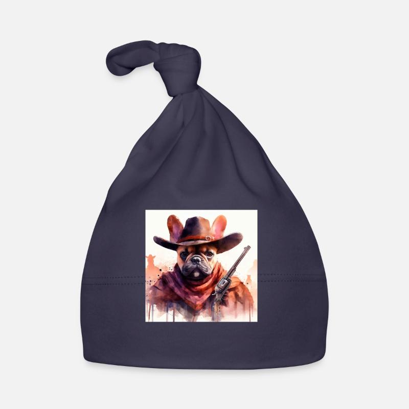 Bully West - Bonnet bio Bébé - marine