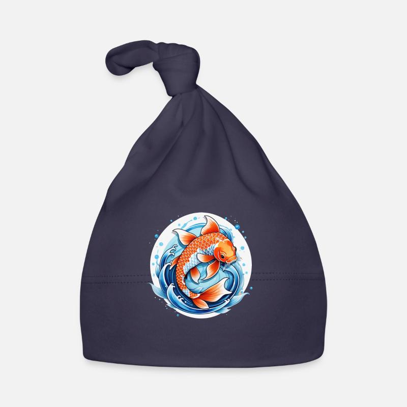 Koi Carp - Japanese Fish Organic Baby Cap