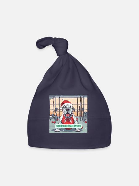 The Jingle Bells - Doggy Edition - Organic Baby Cap - navy - Front