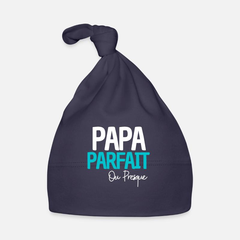 Papa parfait - Bonnet bio Bébé - marine