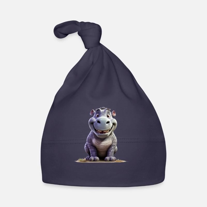 Drôle d’hippopotame Bonnet bio Bébé