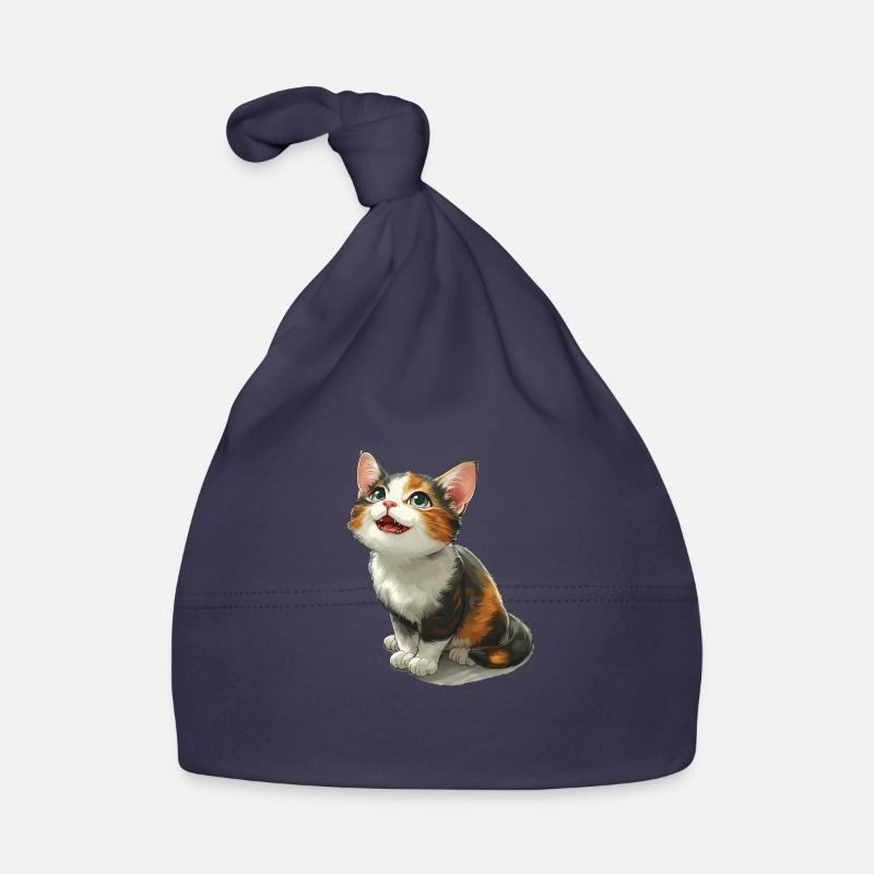 Chaton mignon Bonnet bio Bébé