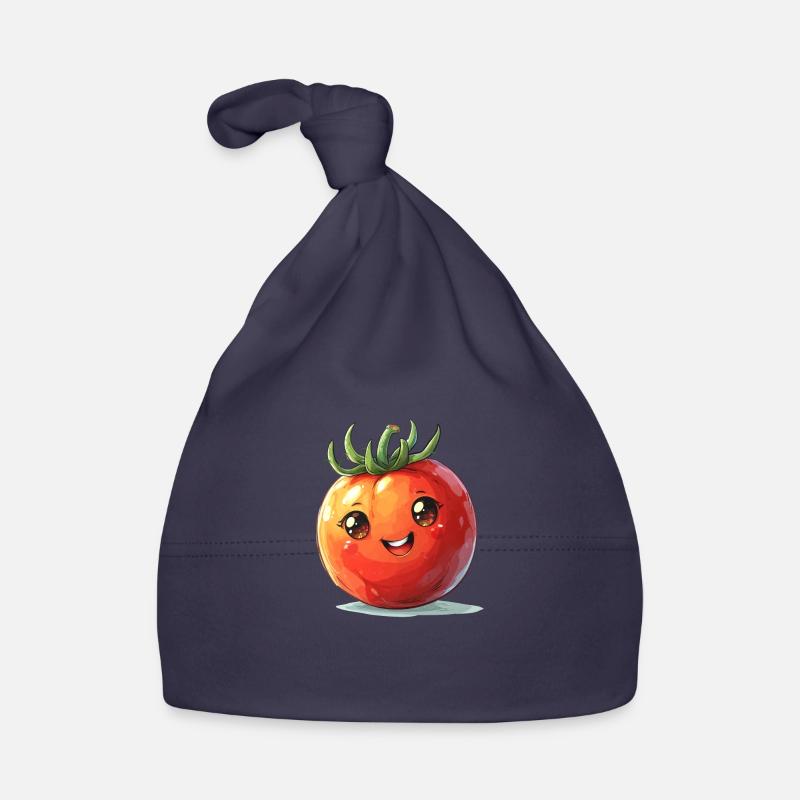 Style bande dessinée heureux de tomate Bonnet bio Bébé