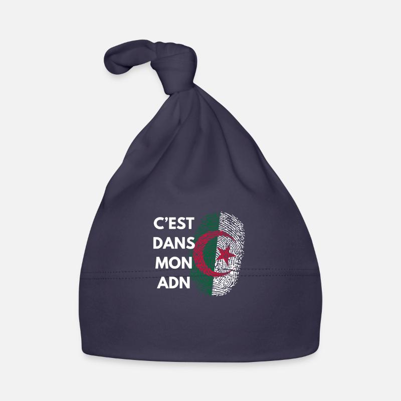 l’Algérie est dans mon ADN - Bonnet bio Bébé - marine