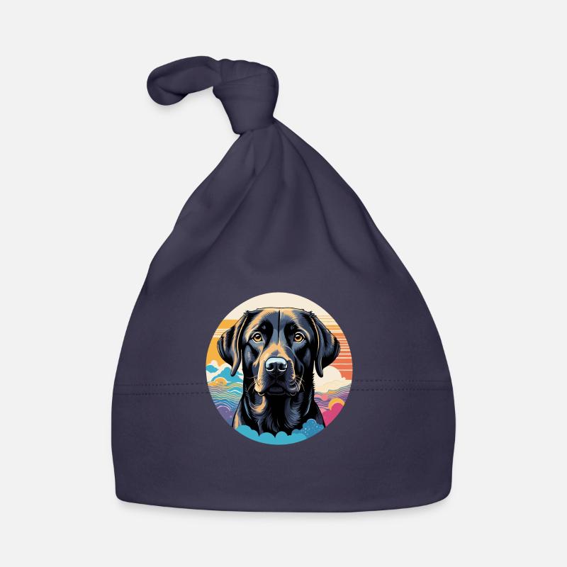 Labrador Retriever - Bonnet bio Bébé - marine